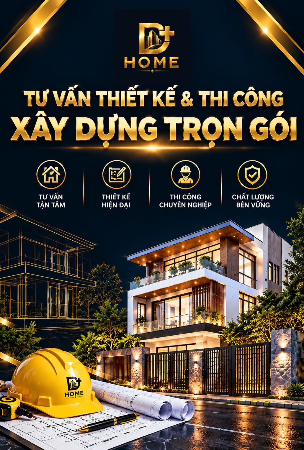 Nhận tư vấn và báo giá xây dựng trọn gói D+ Home
