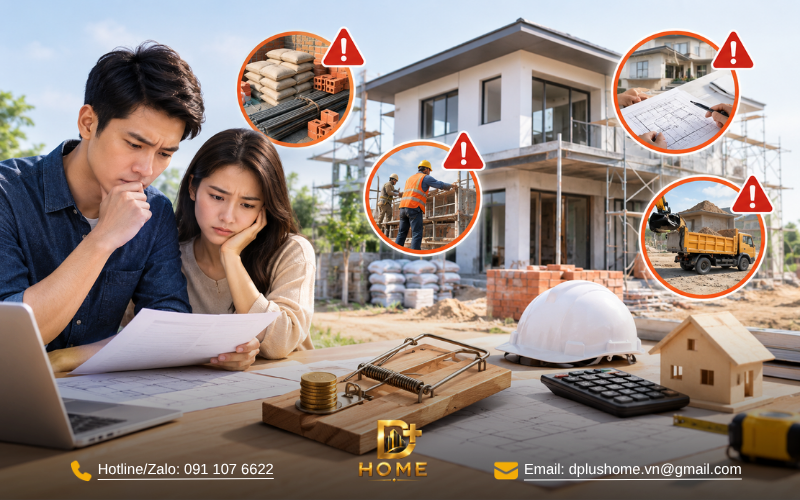 4 bẫy phát sinh chi phí khi xây nhà trọn gói