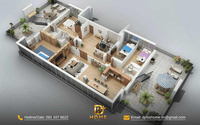 Bản vẽ phối cảnh 3D