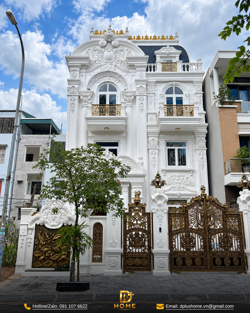 Biệt Thự Tân Cổ Điển 8x20m Phong Cách Baroque Lộng Lẫy – CĐT Anh Nam (Hà Nội)