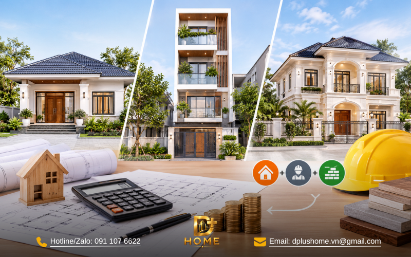 Cách tính chi phí xây nhà cấp 4, nhà ống, biệt thự