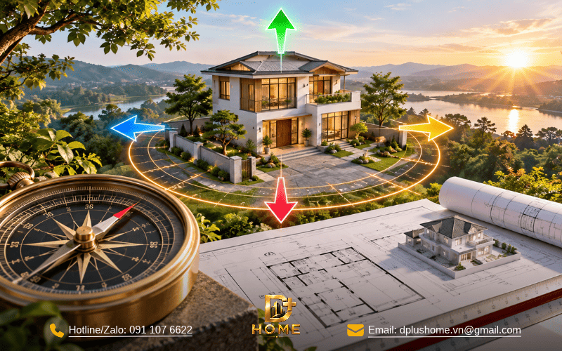 Cách xác định hướng nhà trước khi áp dụng