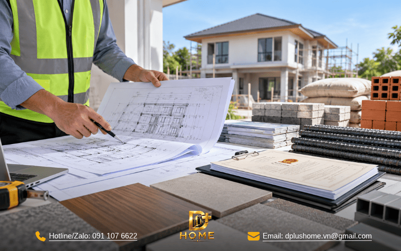 Kiểm tra hồ sơ thiết kế, pháp lý, vật tư đầu vào