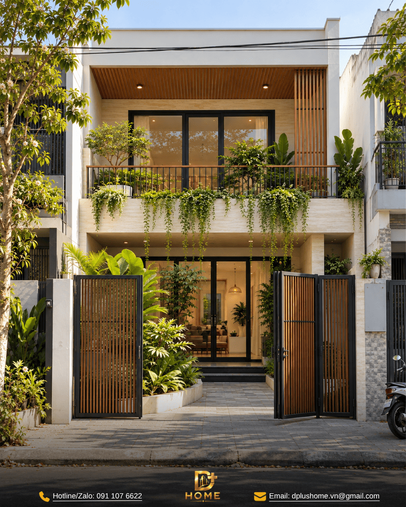 Mẫu nhà ống 4x15m có khoảng thoáng 02