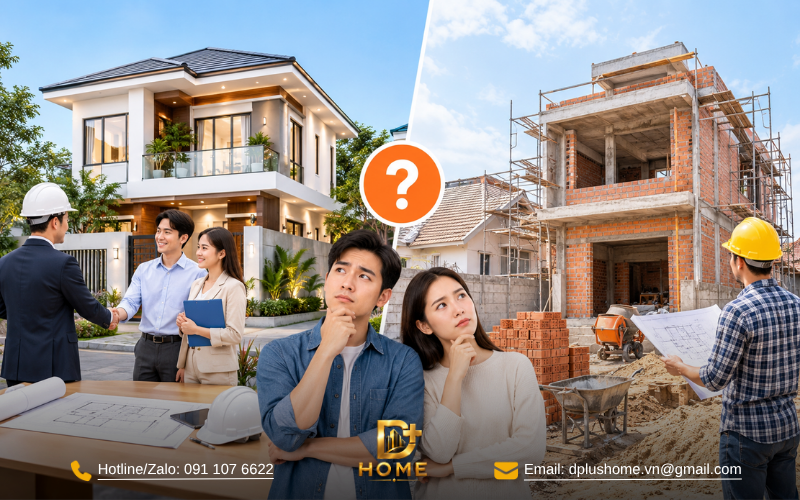 Nên Xây Nhà Trọn Gói Hay Tự Xây (Thuê Nhân Công & Mua Vật Tư)?