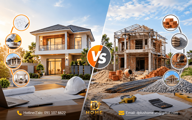 Nên xây trọn gói hay tự xây tại Hà Nội