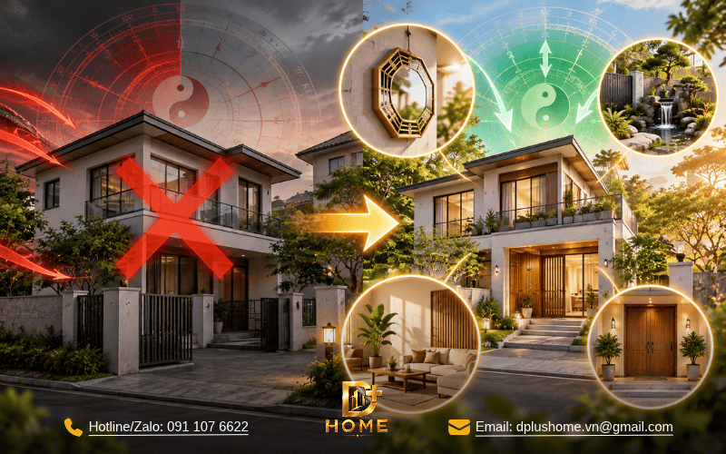 Nhà không hợp Đông Tứ Mệnh thì nên làm gì