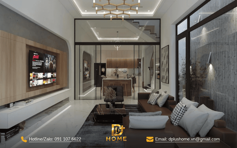 Nhà ống tối giản giải quyết triệt để diện tích hẹp ngang 1