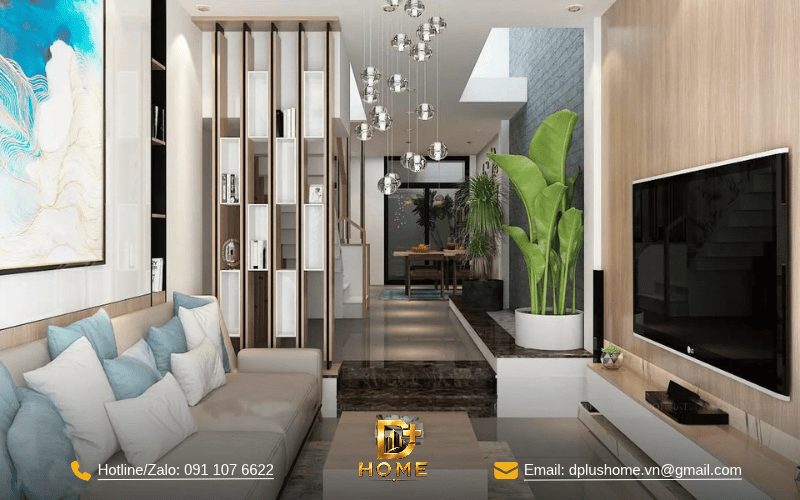 Nhà ống tối giản giải quyết triệt để diện tích hẹp ngang 2
