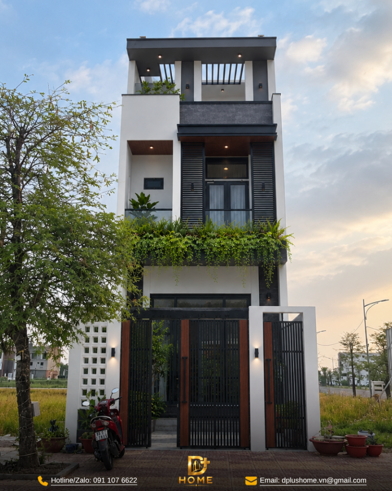 Nhà Phố 3 Tầng 45m2 Không Gian Xanh Hiện Đại – Gia Đình Anh Khải (Ninh Bình)