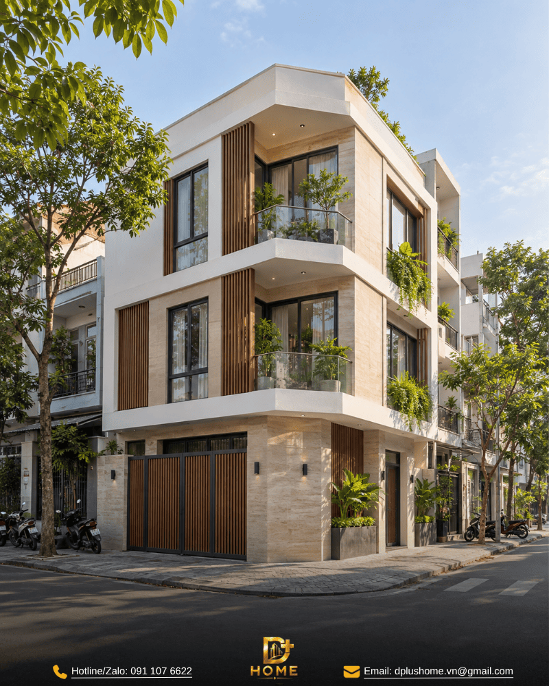 Nhà phố 3 tầng hai mặt tiền 01