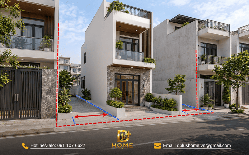 Quy định lùi ranh giới khi xây nhà