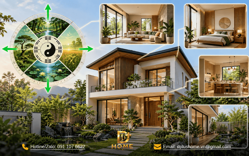 Ứng dụng Đông Tứ Trạch vào thiết kế nhà ở