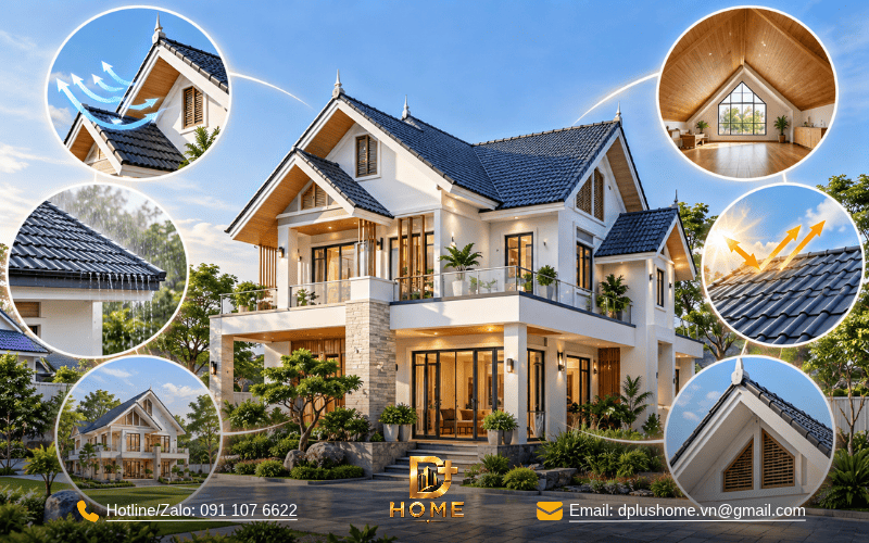 Ưu điểm của nhà mái Thái