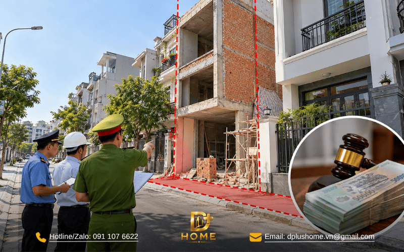 Vi phạm chỉ giới đường đỏ bị phạt như nào