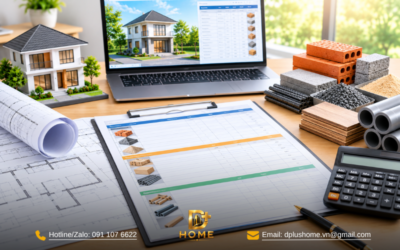 Yêu cầu bảng báo giá bóc tách khối lượng và vật tư